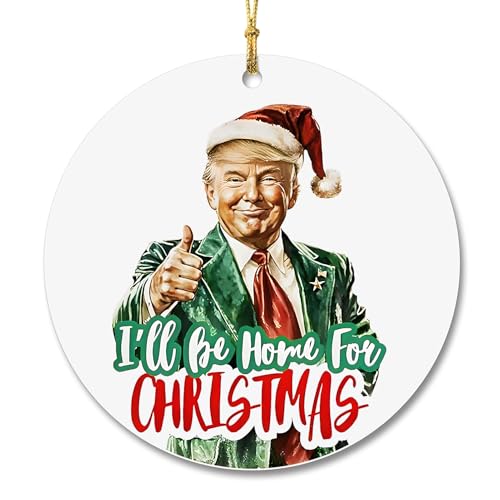 Trump 2024 Christmas Ornament - Patriotic Holiday Decoration