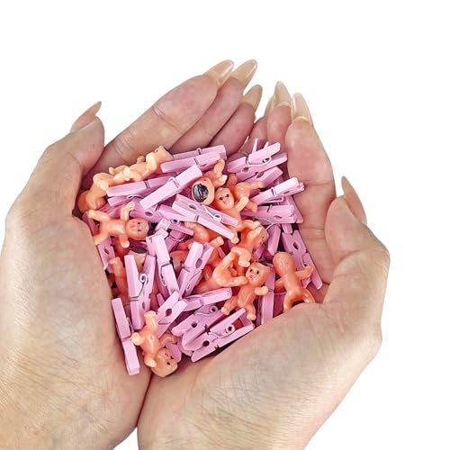 Pink Grab Baby Game Set - 4 Sets for Baby Shower Fun