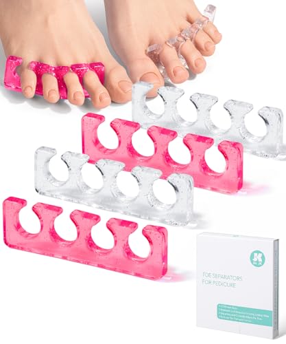 Dr. JK Gel Toe Separators for Pedicure - 2 Pairs Soft Silicone