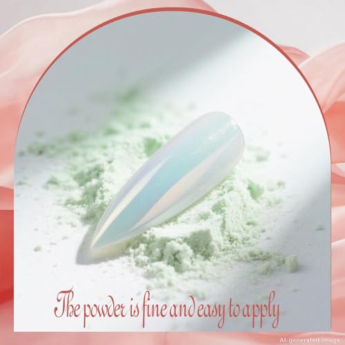 Artdone Red Aurora Chrome Nail Powder - Iridescent Mirror Pigment Glitter