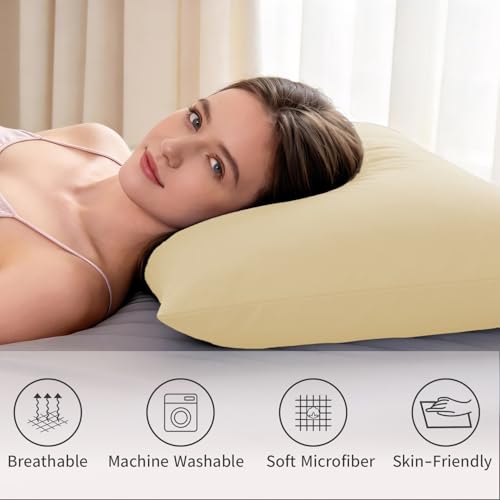 Queen Microfiber Pillow Cases Set of 2 - Soft, Wrinkle & Fade Resistant, Open-End Closure