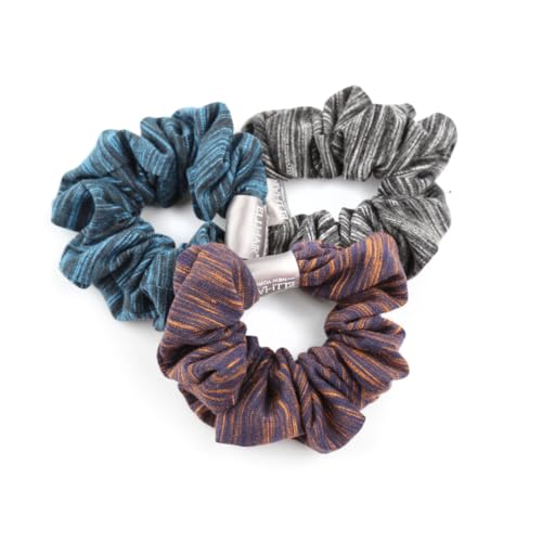 ELIHAIR Cotton Striped Hair Scrunchies - Gentle Frizz-Free Hair Ties