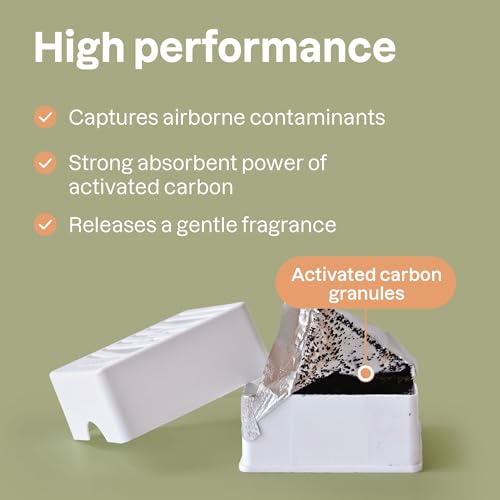 ATTITUDE Air Purifier with Activated Carbon, Lavender, 8oz (Pack of 2)