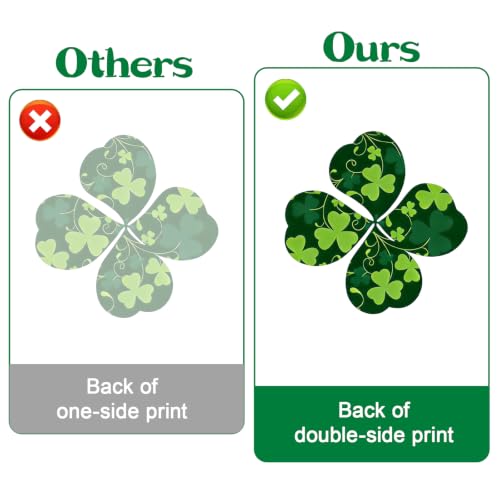 St. Patrick's Day Window Clings - 9 Reusable Shamrock Decals