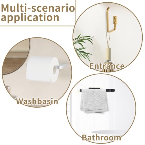 Groleca Gold Toilet Paper Holder - Rustproof Aluminum Wall Mount