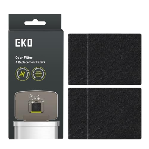 EKO Trash Can Deodorizer Filter Refill - 4-Pack, Universal Fit