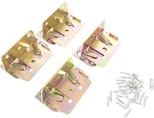 Tech Team Positive Lock Bed Slat and Sectional Sofa Connector Kit, 4 Sets