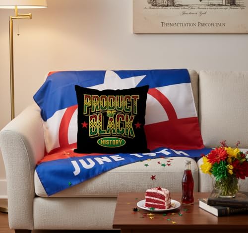 GAGEC 18x18 Juneteenth Pillow Cover - Black History Decor