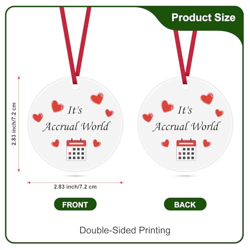 Funny Accountant Christmas Ornament - It's Accrual World Gift