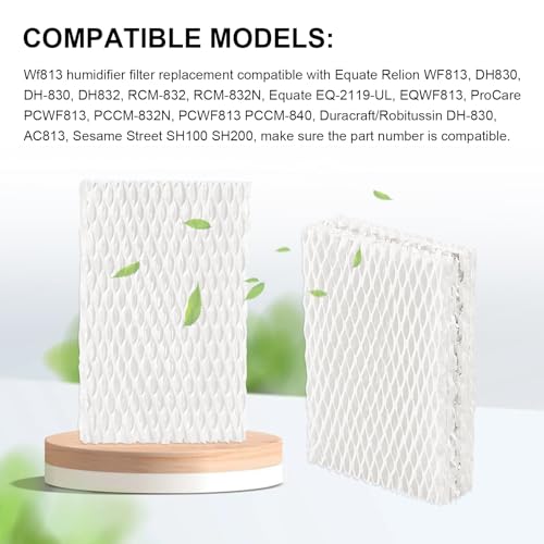 SaferCCTV WF813 Humidifier Filter Replacement - 2 Pack