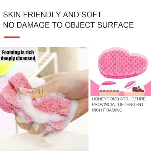 Compressed Facial Sponges 10 Pack - 100% Natural Cellulose Exfoliating Face Sponges for Makeup Removal and Cleansing