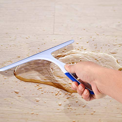 2-Pack Shower Squeegee for Glass Doors - Ergonomic Handheld Wiper Tool