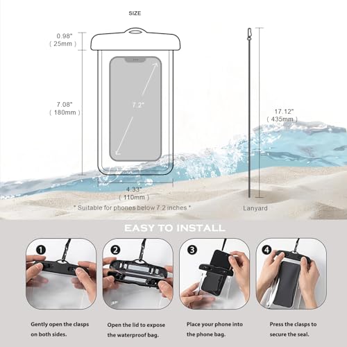2-in-1 Sand Remover & Waterproof Phone Pouch for Beach