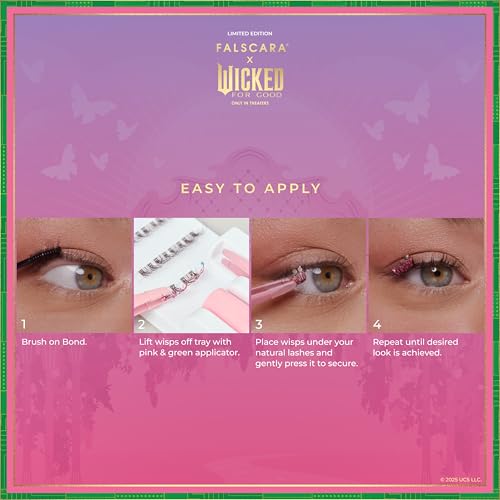 Falscara x Wicked False Eyelash Extension Kit with Gold Glitter