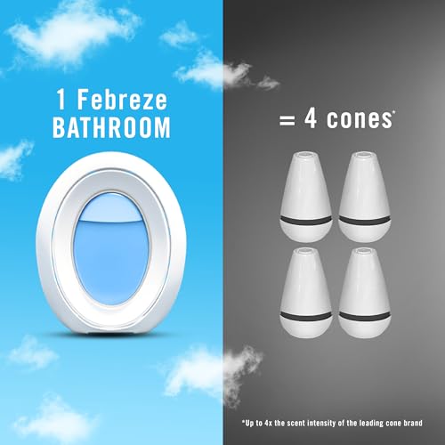 Febreze Small Spaces Odor-Fighting Air Freshener, Linen & Sky, 4 Count