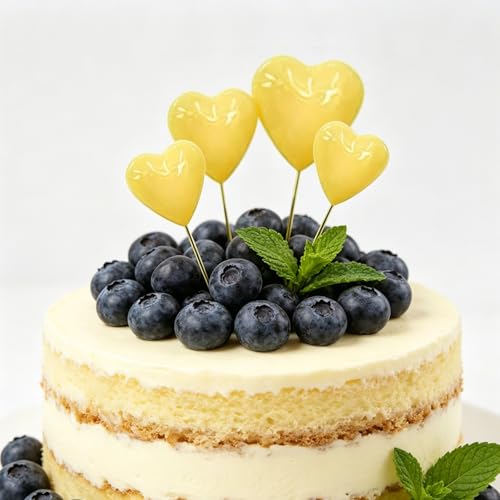 20 Pcs 3D Heart Cake Toppers - Foam Birthday & Wedding Decor