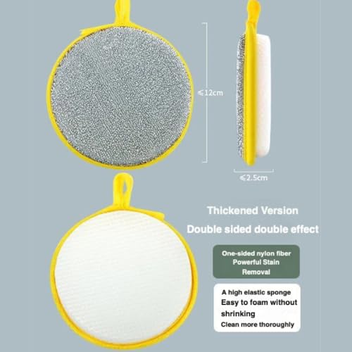 Double-Sided Dishwashing Sponge - Non-Scratch Kitchen Cleaning Tool