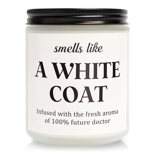 Vanilla Scented White Coat Candle - Future Doctor Gift (7oz)