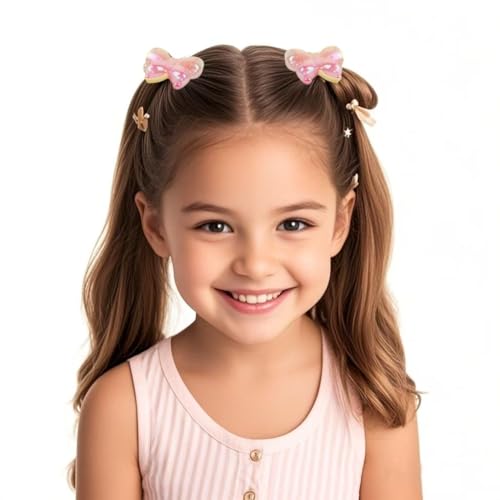 KUNHEHO Butterfly Elastic Hair Ties 10-Count Pain-Free Ponytail Holders