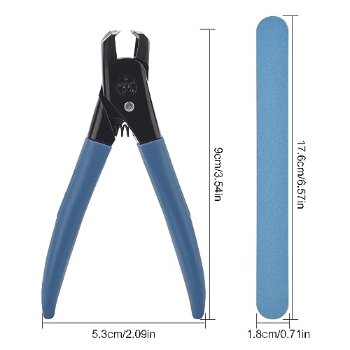 KADS Heavy Duty Toenail Clipper Set for Thick Nails with Nail File Blue