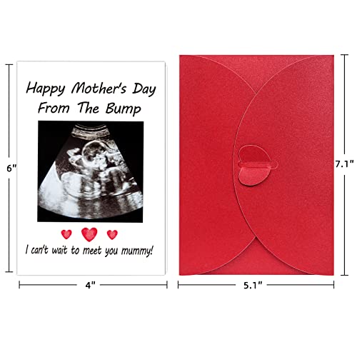 WaaHome Funny First Mother's Day Card for New Mom with Photo Insert