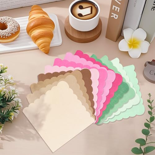 Gradient Brown Cocktail Napkins 120PCS 2-Ply Disposable Party Beverages