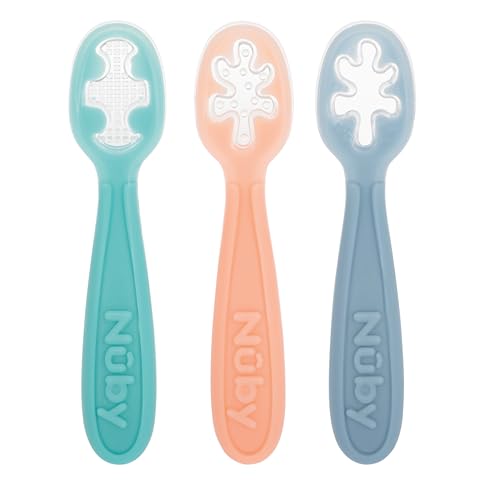 Nuby Baby's First Spoons Set - 3 Pack for Self-Feeding