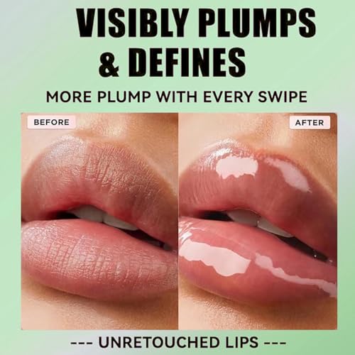 Zifeifeigs Hydrating Lip Oil Set - Big Brush Head Moisturizing Gloss #01