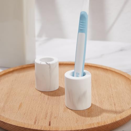 Amviner Mini Diatomite Toothbrush Holder Set - Quick-Dry Stone Organizer