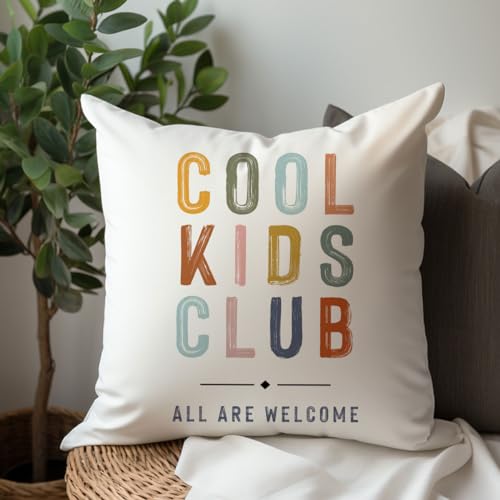 18x18 Plush Kids Room Decor Pillow Cover - Boho Pattern