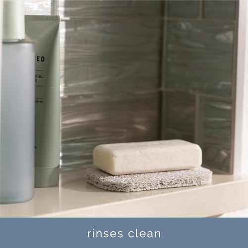 S&T INC. White Bar Soap Holder - 4 Pack, 2.9" x 4.4"