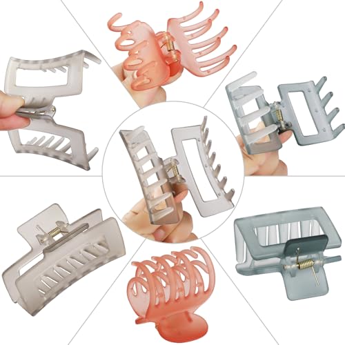 CHANDAT 9-Piece Hair Claw Clips Set - Matte Non-Slip Hair Accessories
