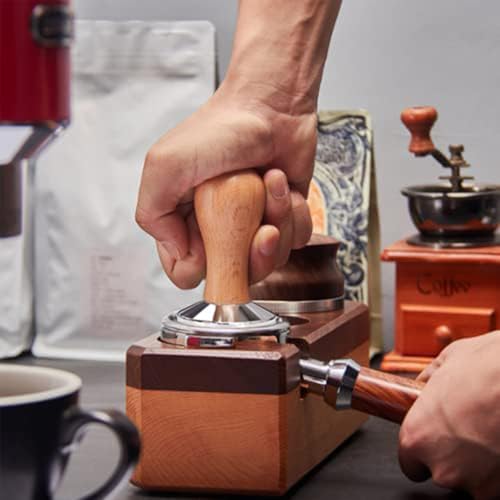 51mm Espresso Tamper with Wooden Handle - Coffee Tamper for Baristas