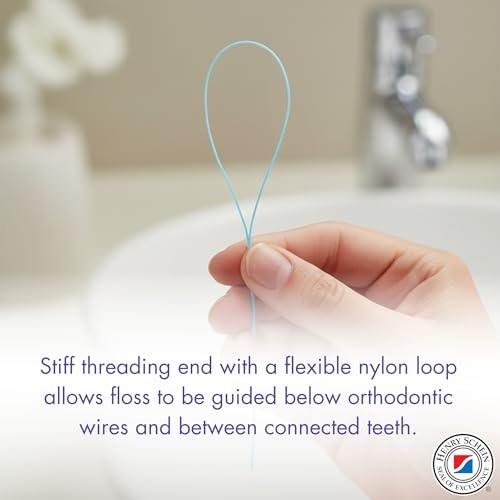 Acclean Dental Floss Threaders for Braces, Bridges & Implants 50 Ct