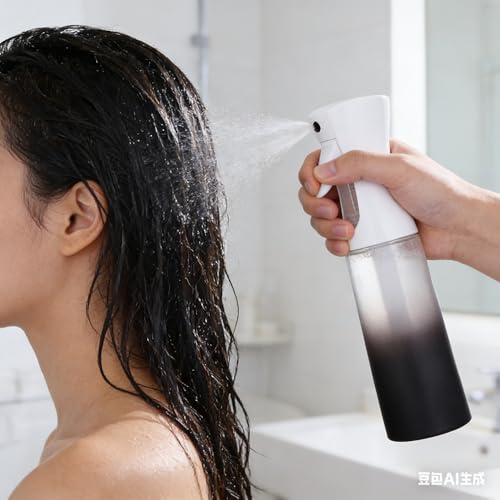 ZALUJMUS Continuous Spray Bottle 200ml Ultra Fine Mist Sprayer for Hair