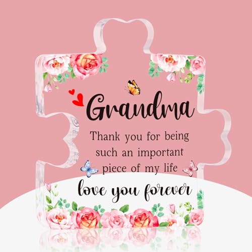 Meaningful Mother's Day Gift for Grandma - Acrylic Keepsake Decor