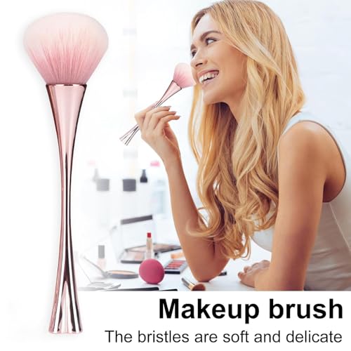 GANPUB Rose Gold Nail Art Dust Brush and Makeup Powder Tool