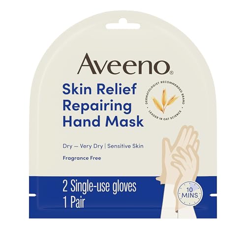 Aveeno Skin Relief Repairing Hand Mask Gloves - Triple Oat & Shea Butter