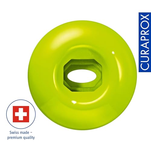 Curaprox Ceramic Toothbrush Holder - Stylish Orange Bathroom Accessory