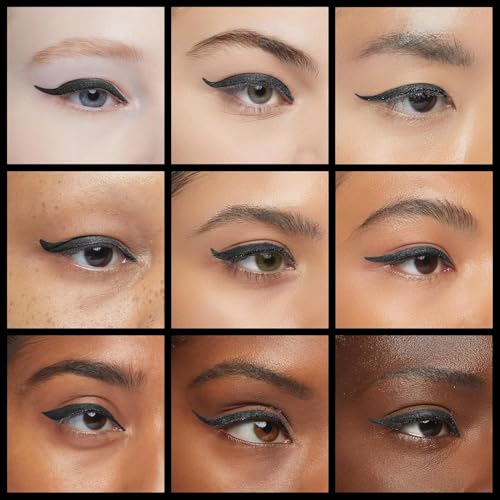 Dual Ended Liquid Eyeliner Pen - Waterproof Winged Cat Eye Stamp & Tip