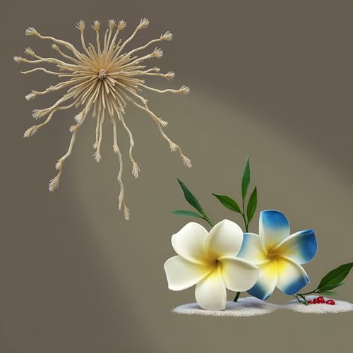 Plumeria Flower Hair Clips 7cm Hawaiian Foam Hair Accessories 2 Pcs