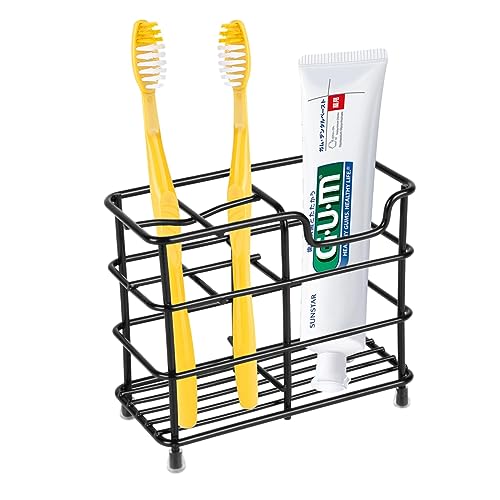 Wbbog Stainless Steel Toothbrush Holder - Small 5-Slot Bathroom Organizer