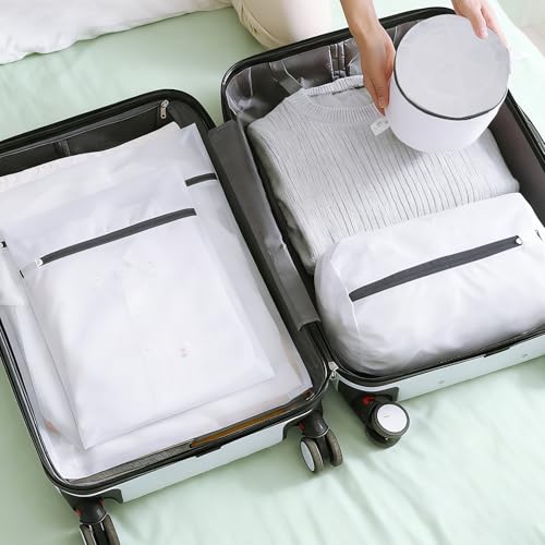 Mesh Laundry Bags for Delicates - 6 Pack with Zipper