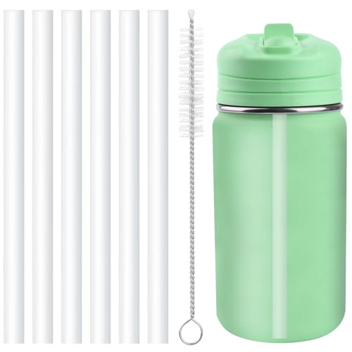 Replacement Straws for Hydrapeak Mini 14oz Kids Water Bottle - 6 Pack with Cleaning Brush