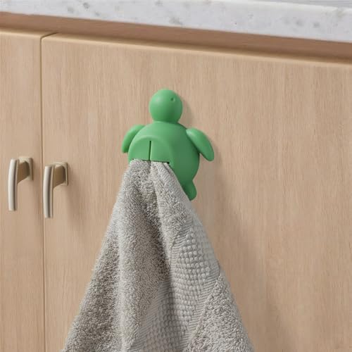 Cute Sea Turtle Silicone Kitchen Towel Hook - Adhesive Holder