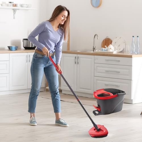 2-Pack Scrub Brush Heads for O-Cedar EasyWring Spin Mop