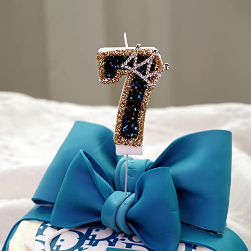Number Birthday Candles with Sparklers - 3.15" Wax Cake Decorations