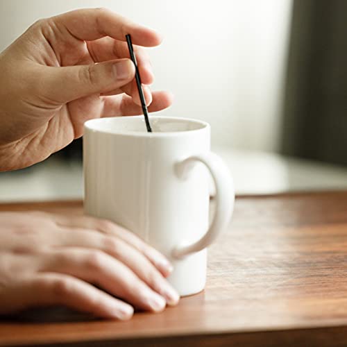 Chef Craft 5-Inch Black Coffee Stirrer Straws – 150 Pack