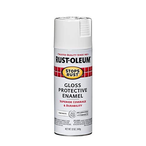 Rust-Oleum Stops Rust Gloss White Spray Paint 12oz - Weather & Rust Resistant