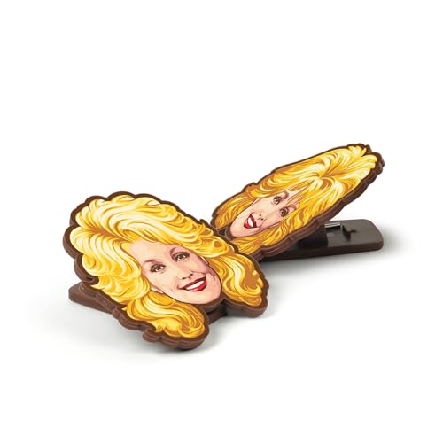 Dolly Parton Bag Clips Set of 4 - BPA-Free Plastic, Iconic Design